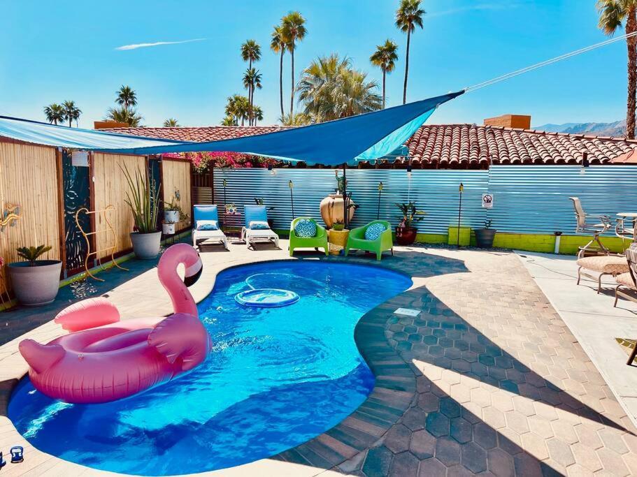 The Flamingo Palms Private 1Bd 1Ba Unit In Duplex Villa ปาล์มสปริงส์ ภายนอก รูปภาพ